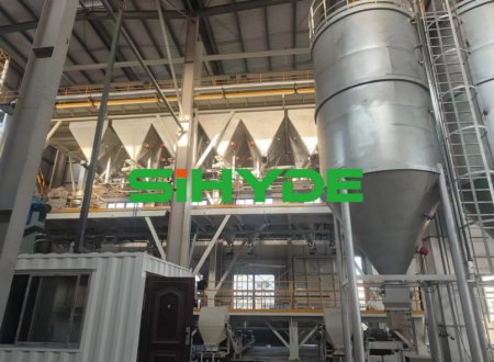 中海德全自动高精度21仓坩埚配料生产线